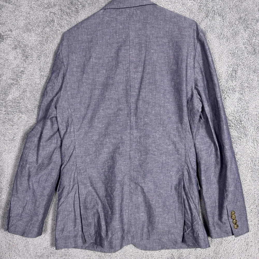 J Crew Blazer Mens 38R Ludlow Slim Somelos Linen Cotton Unstructured Sport Coat
